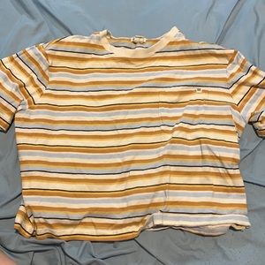 Striped crop tee